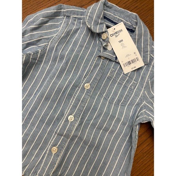 NWT Oshkosh Button Down Shirt Size 18M - Picture 2 of 5